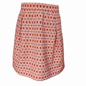 J. CREW GEOMETRIC JACGUARD SKIRT SIZE 2